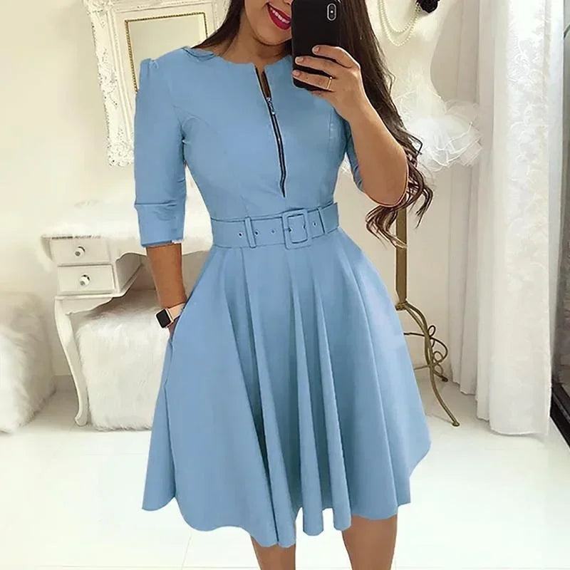 Vestido Lady Elegance com Cinto