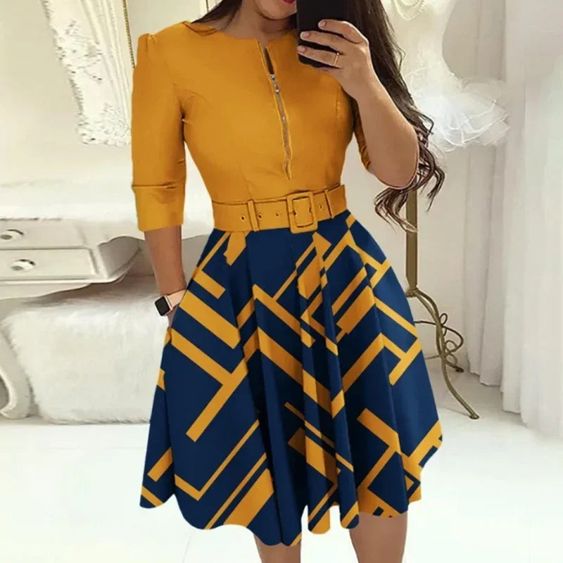 Vestido Lady Elegance com Cinto